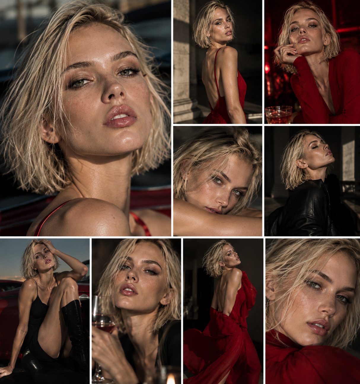 Polina — AI model collage