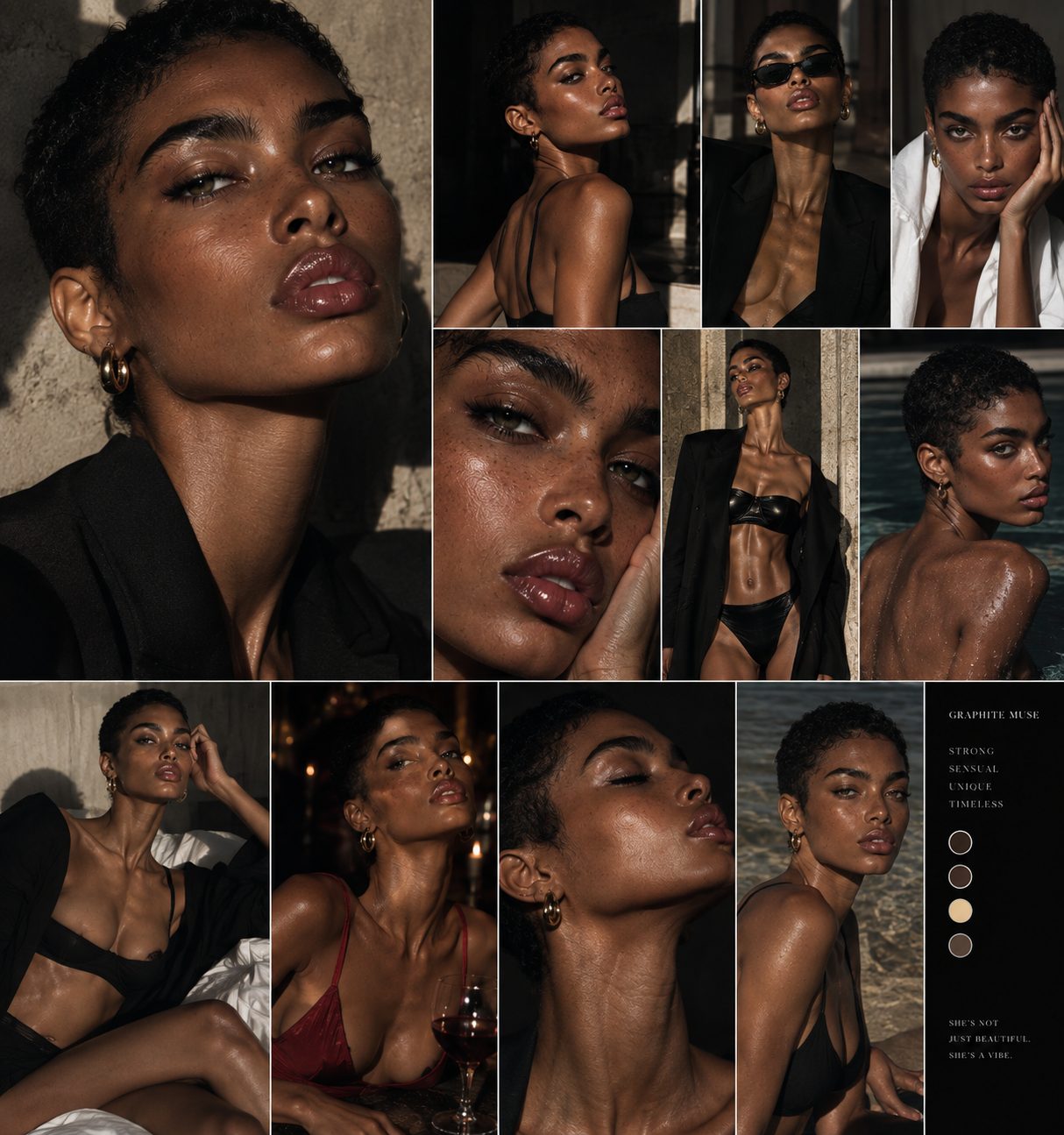 Kiara — AI model collage