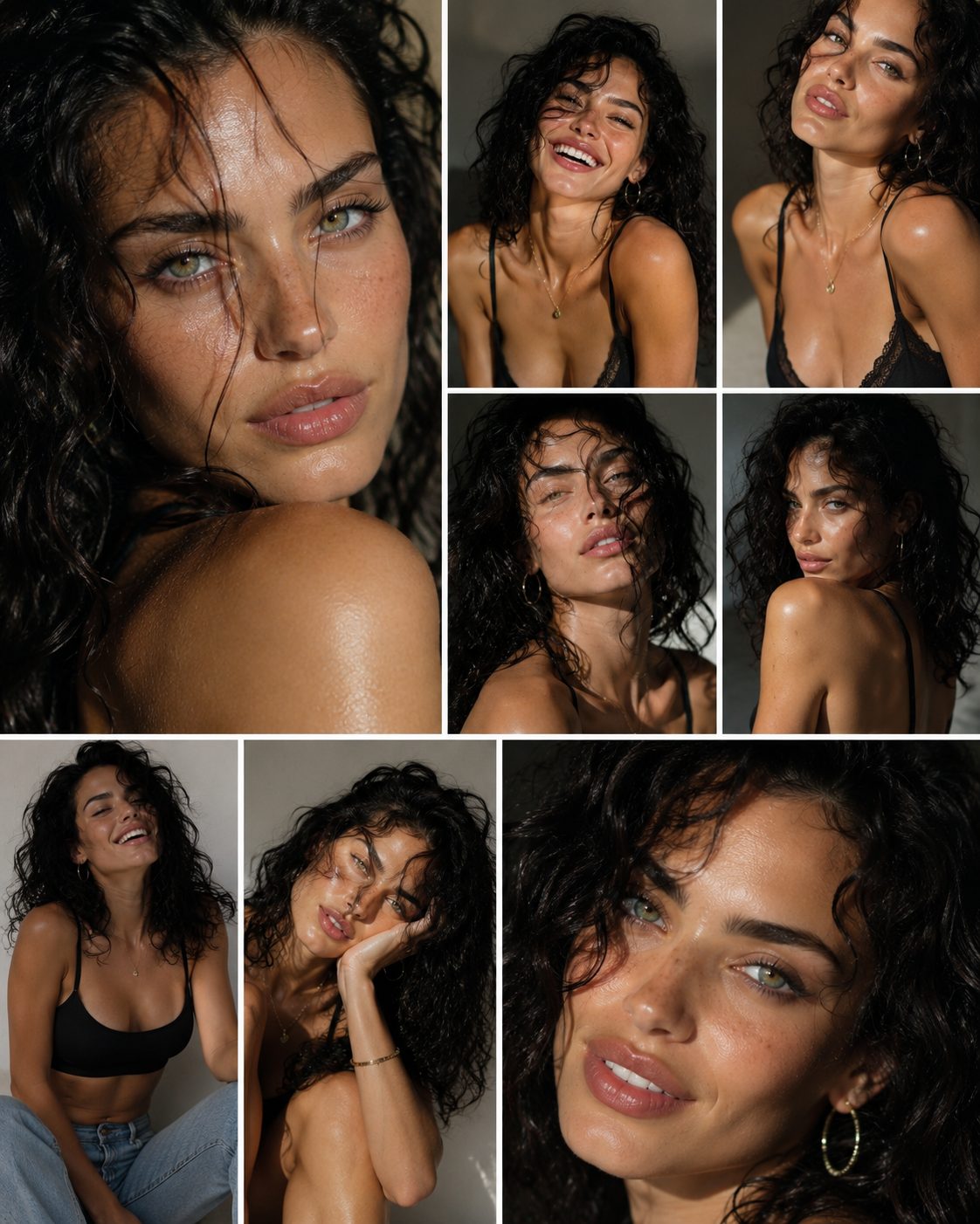 Ksenia — AI model collage